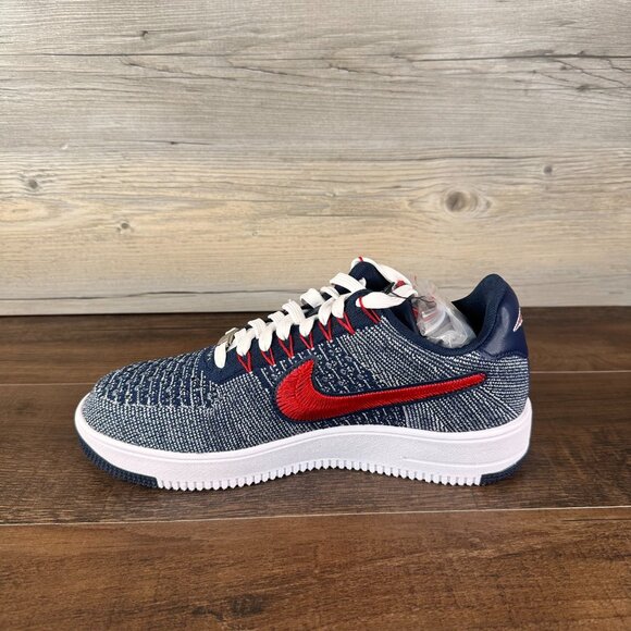 Nike AF1 Ultra Flyknit Low Robert Kraft Mens Size 9 Wolf Grey White FV4079 012 - Picture 7 of 9